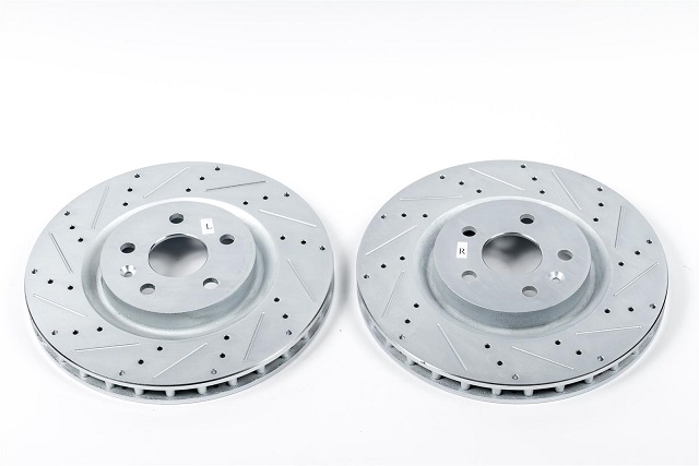Evolution Front Drilled & Slotted Rotors 05-up LX Car 13.6 Rotor